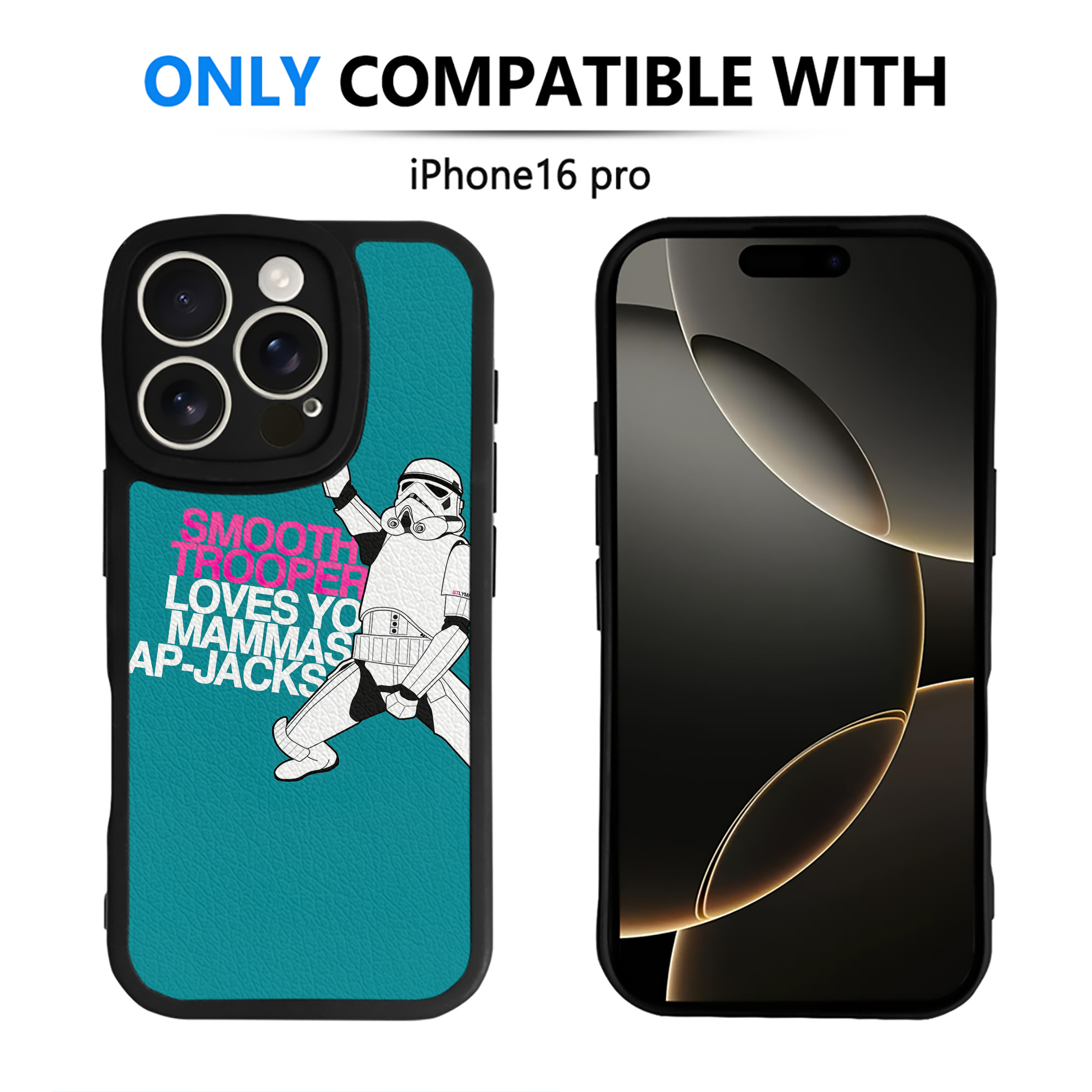 （画像用） スター・ウォーズ Star Wars 【iPhone 16シリーズ対応】シリコンスマホケース（レザー調） 材質：シリコン